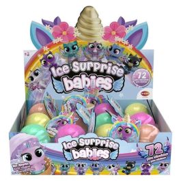 Bizak Mini Unicornios Ice Surprise Babies, cambian de color, metalizados, brillan oscuridad, 5cm con mini cono, modelos surtidos