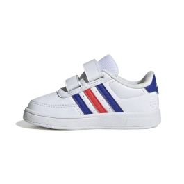 Zapatillas Deportivas Infantiles Adidas Breaknet Lifestile Court Lace Strap Blanco 3-4 Años