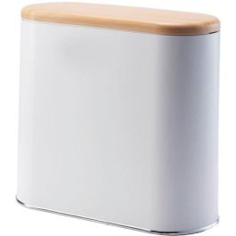 Kitchen Move KIT1712730323829 - Papelera de Baño Estrecha con Empuje, 10 L, de Madera, para Optimización de Espacios