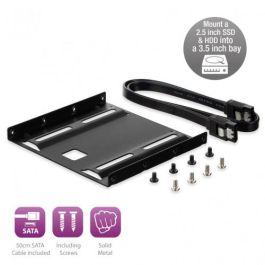 Ewent Kit Montaje Ew7007 para SSD/HDD 2.5" en Ranura 3.5" con Cable SATA