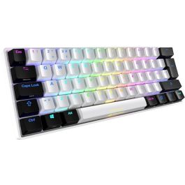 Sharkoon SKILLER SGK50 S4 Teclado Gaming Kailh Red PT-Layout Inalámbrico/Alámbrico USB QWERTY LED RGB Blanco