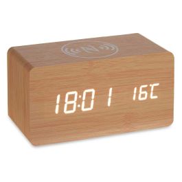 Reloj con Alarma, Cargador USB, Movimiento y Temperatura, Efecto Madera, Giftdecor - 15x7.5x7 cm (12 Unidades) Reloj con Alarma, Cargador USB, Movimiento y Temperatura, Efecto Madera, Giftdecor - 15x7.5x7 cm (12 Unidades)