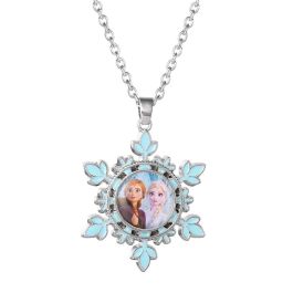 Disney Colgante Elsa & Anna Frozen Chapado en Plata Fina con Diseño Copo de Nieve Precio: 11.49999972. SKU: B1GNB6WYMM