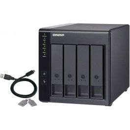 QNAP TR-004 Servidor de Almacenamiento (NAS) con 4 Bahías - Gabinete de Expansión USB 3.0 RAID