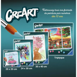 Ravensburger 20153 Pintura por Números EAMES 24x30 cm para Adulto Edad 12 Ocio Creativo Versión Francesa