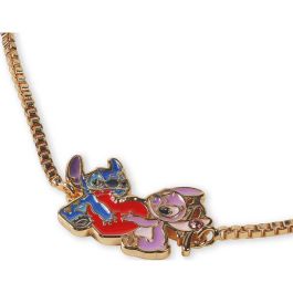 PEERS HARDY Pulsera Angel & Stitch Disney de latón color rosa