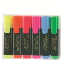 FABER-CASTELL TL 48 Textmarker recargable, set de 6 unidades, colores surtidos: Naranja, Rosa, Azul, Verde, Rojo, Amarillo Precio: 15.49999957. SKU: B1DT6478PD