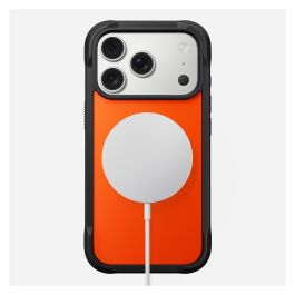 Nomad Funda Rugged Case para iPhone 17 Pro, Compatible con MagSafe, Protección contra Caídas, Color Naranja