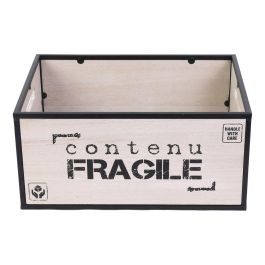 Home Deco Factory Juego 2 Cajas Madera-Metal Vallee Outlet 40x30x20 cm y 35x25x17 cm