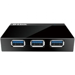 D-Link DUB-1340 USB 3.0 HUB 4Port SuperSpeed aktiv mit Netzteil Black
