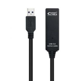 Nanocable 10.01.0313 Cable Alargador USB 3.0 con Amplificador para Larga Distancia - USB Macho a Hembra, 15m, Negro, 5Gbps Nanocable 10.01.0313 Cable Alargador USB 3.0 con Amplificador para Larga Distancia - USB Macho a Hembra, 15m, Negro, 5Gbps