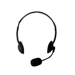 Ewent Auricular Ew3563 con Micrófono, Estéreo, para Llamadas por Internet, Skype, Zoom, Teams, Control de Volumen