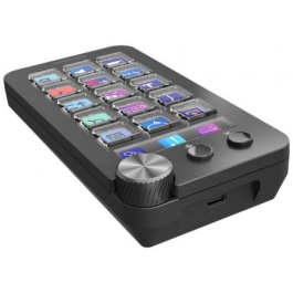 Mars Gaming MSD-NEO Control Deck para Streamers y Productividad - 15 Teclas LCD, Rueda, 2 Botones, Pantalla, Negro