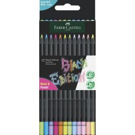 Faber Castell 116410 Estuche de Cartón con 12 Lápices de Color Edición Neon Black, Madera Negra y Mina Superblanda Precio: 11.49999972. SKU: B1AJ2GT3G6