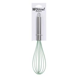 Batehuevos de acero inoxidable y silicona 26 cm - Wooow (36 Unidades) Batehuevos de acero inoxidable y silicona 26 cm - Wooow (36 Unidades)