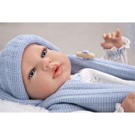 Muñeca reborn arias 40 cm martin azul c/manta Muñeca reborn arias 40 cm martin azul c/manta