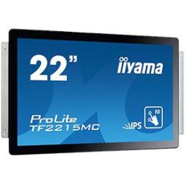 iiyama TF2215MC-B2 Monitor Táctil 21.5" Full HD IPS PCAP, IP65, Multitouch Through-Glass, Antihuellas para Kiosco/POS