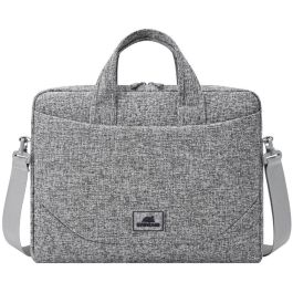 Rivacase 7921 Bandolera para Portátil Anvik 14" Gris Claro con Compartimento para Tablet y Bolsillos - Poliéster