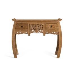 Giner y Colomer Consola de Madera Maciza de Teca 100 cm con 2 Cajones Estilo Balinés Precio: 713.8879. SKU: B1G3GYASDT