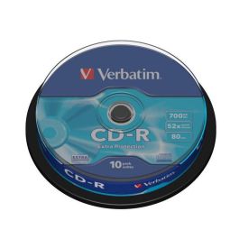 Verbatim CD-R 700MB 52X Pack 10uds Disco Óptico Grabable Superficie Extra Protection Precio: 5.50000055. SKU: S0200104
