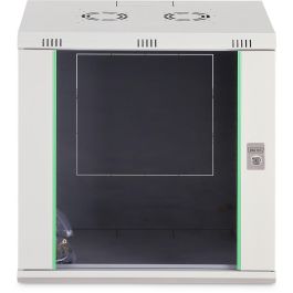 Digitus Carcasa de pared Dynamic Basic 12U 600x450mm, Bastidor de pared, 60kg, Vidrio, Paneles laterales, Gris