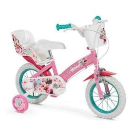 Toimsa 12613 Bicicleta Infantil Minnie Mouse Disney Huffy Rueda 12 pulgadas Oficial Licenciada para Niños y Niñas +3 Años
