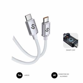 Cable USB-C a USB-C Subblim OPTIMUS Blanco 1 m