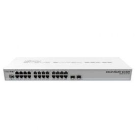 Switch Router Mikrotik CRS326-24G-2S+RM 26 Puertos/ RJ45 10/100/100/ SFP/ PoE Precio: 221.49999971. SKU: B1DX984ZY8