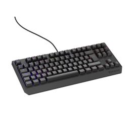 GENESIS Thor 230 TKL Teclado Gaming Mecánico Outemu Red, QWERTY Español, Retroiluminación LED RGB, USB, Negro