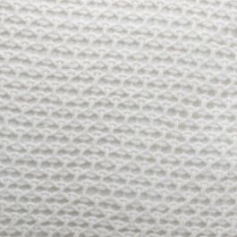 Home Deco Factory Cojín Blanco 40x40 cm Algodón y Poliéster Colección Ethnical Life Flecos Desenfudable