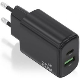 Cargador GaN de Pared Aisens A110-0910/ 1xUSB Tipo-C/ 1xUSB/ 20W/ Negro Precio: 7.79000057. SKU: B1EMNGJMAW