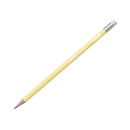 Stabilo Swano Lápiz Grafito Con Goma Pastel Amarillo -12 Unidades-