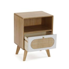 Versa Cómoda 1 Cajón Vega 30x54x40 cm Madera Paulownia y Rattan Versa Cómoda 1 Cajón Vega 30x54x40 cm Madera Paulownia y Rattan