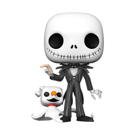 Funko Figura POP Disney Pesadilla Antes de Navidad Jack Skellington con Zero 25cm Vinilo Coleccionable