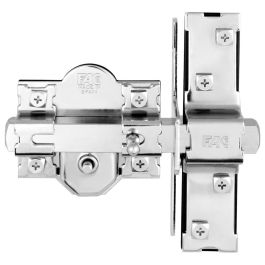 Fac Cerrojo 946-rp/80 uve niquel F01090 - Cerrojo tradicional de sobreponer con cilindro, anti-bumping, anti-taladro, 5 llaves de seguridad, acabado níquel