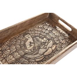 Bandeja Oriental DKD Home Decor Marron Marron Oscuro 27.5 x 7.5 x 43 cm Set de 2 Bandeja Oriental DKD Home Decor Marron Marron Oscuro 27.5 x 7.5 x 43 cm Set de 2