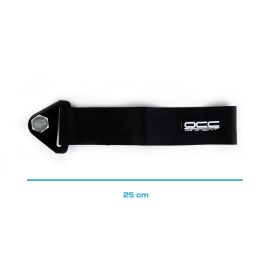 OCC Motorsport OCCRC023 Cinta de Remolque Negra Gancho para Coche y Vehículos de Alta Resistencia Nylon 3000kg Universal Racing 25x5cm OCC Motorsport OCCRC023 Cinta de Remolque Negra Gancho para Coche y Vehículos de Alta Resistencia Nylon 3000kg Universal Racing 25x5cm