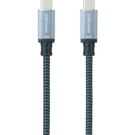 Nano Cable 10.01.4102-COMB Cable USB 3.1 Tipo-C Macho a Tipo-C Macho, 100W, 10Gbps, 2m, Gris y Negro