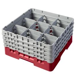 CAMBRO - 9S958-110 - Cesta de lavado 9 comp. 5 alturas - 14,8 cm Ø máx. - alt. máx. 25,8 cm - 50 x 50 x 30,8 cm - Negro Precio: 111.4999996. SKU: B1GQZV6EDW
