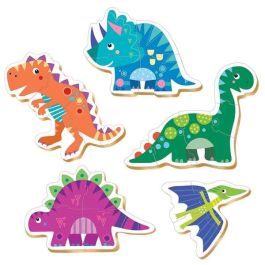 Puzzle baby dinosaurios contiene 5 puzzles