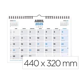 Calendario Pared Liderpapel Clasico 2025 Espiral 44x32 cm Papel 128 gr Precio: 2.59000016. SKU: B14D9PK25X