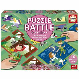 Educa AUC1740506784886 Rompecabezas Battle Jr Contes - 16 rompecabezas