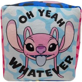 Stitch STI3700891702379 Cojín Premium Cubo Lilo & Stitch Microfibra 25x25x25 cm