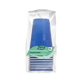 Set de 10 Vasos Bicolor Azul y Blanco 450 ml Algon (18 Unidades) Set de 10 Vasos Bicolor Azul y Blanco 450 ml Algon (18 Unidades)