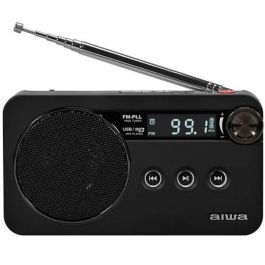 Aiwa RS-77PLLBK Radio Portátil FM-PLL con Sintonizador RDS, Batería Recargable, MP3 por USB/Micro-SD, Audio Alta Definición, Auriculares y Bolsa Negra Precio: 36.58999949. SKU: B12DHPAX8M