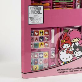 Cerdá Set de Papelería Coloreable Hello Kitty en Caja, Blanco, para Niños +3 Años - Medidas: 26.7x45.3x3.0 cm Cerdá Set de Papelería Coloreable Hello Kitty en Caja, Blanco, para Niños +3 Años - Medidas: 26.7x45.3x3.0 cm