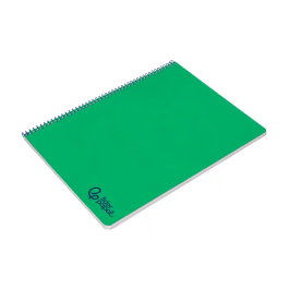 Liderpapel Cuaderno Espiral A4 Wonder Tapa Plástico 80 Hojas 90gr Pauta Ancha 3,5mm con Margen Color Verde Oscuro