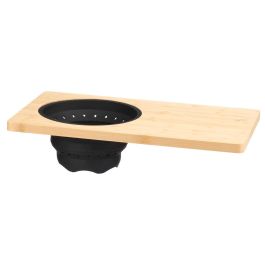 Tabla de Corte con Escurridor de Bambú Kinvara 46x26x2 cm - Negro/Madera (6 Unidades) Tabla de Corte con Escurridor de Bambú Kinvara 46x26x2 cm - Negro/Madera (6 Unidades)