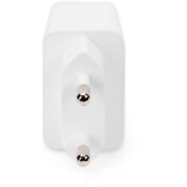 Digitus Cargador USB de 2 puertos USB-A, 15.5W, para Smartphone, Interior, Corriente Alterna, Blanco
