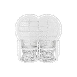 DKD Home Decor Sillón Balines Blanco Ratán 68 x 145.5 x 157 cm Precio: 488.99000007. SKU: B1AGB3ARAG